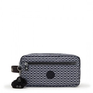 Kipling Agot Printed Toiletry Bags Dark Grey | K-7401823