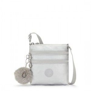 Kipling Alvar Extra Small Metallic Mini Bag Platinum | K-8290465