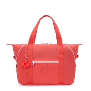 Kipling Art Medium Tote Bags Red | K-4860715