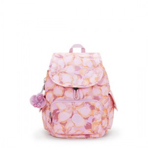 Kipling City Pack Small Printed Backpack Flower Pink | K-0743568