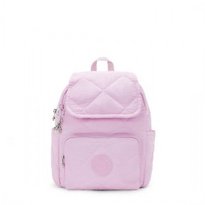 Kipling City Pack Small Quilted Backpack Pink | K-0785142