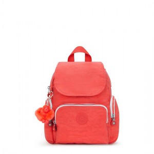 Kipling City Zip Mini Backpack Red | K-3726540