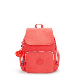 Kipling City Zip Small Backpack Red | K-0461952