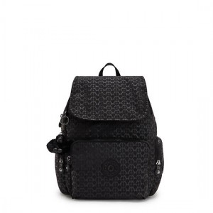 Kipling City Zip Small Printed Backpack Black | K-6472138