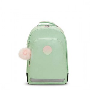 Kipling Class Room Metallic 17" Laptop Backpack Green Metal | K-5432907