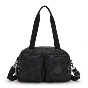 Kipling Cool Defea Printed Shoulder Bags Black | K-0935182