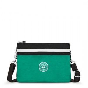 Kipling Easy Riri Large Crossbody Bags Deep Green Black | K-7283106