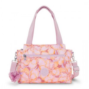 Kipling Elysia Printed Shoulder Bags Flower Pink | K-4605192