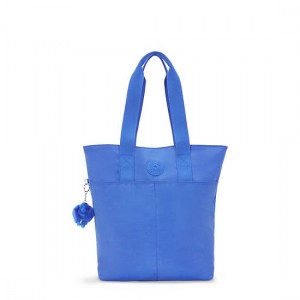 Kipling Hanifa 15" Laptop Tote Bags Blue | K-8764531