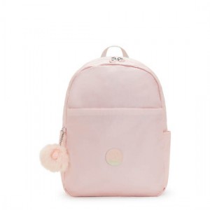 Kipling Haydar Metallic 15" Laptop Backpack Pink | K-2179084