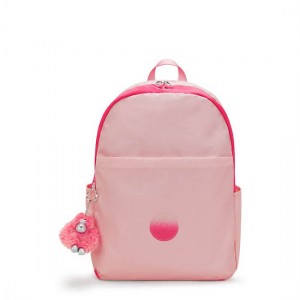 Kipling Haydar Metallic 15" Laptop Backpack Pink | K-4238160