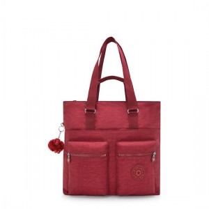 Kipling India 16" Laptop Tote Bags Red | K-7428910