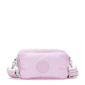 Kipling Milda Quilted Crossbody Bags Pink | K-9275361