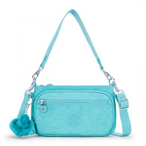 Kipling Milos Up Shoulder Bags Light Turquoise | K-6918204