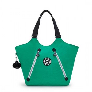 Kipling New Cicely Tote Bags Green | K-5263094