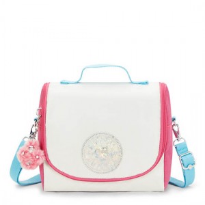 Kipling New Kichirou Metallic Lunch Bags White | K-4639021