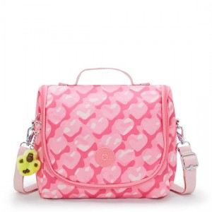 Kipling New Kichirou Printed Lunch Bags Pink | K-8045619