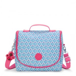 Kipling New Kichirou Printed Lunch Bags Blue | K-6971025