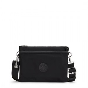 Kipling Riri Large Crossbody Bags Black | K-6721493