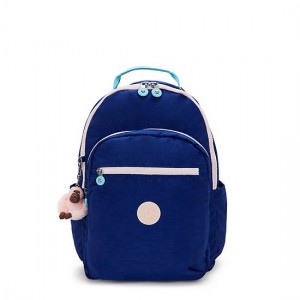 Kipling Seoul College 17" Laptop Backpack Navy | K-5981704