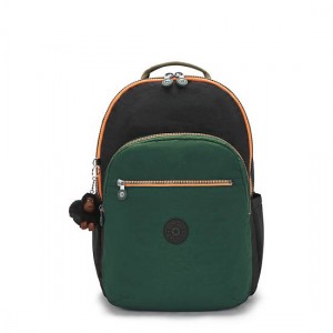 Kipling Seoul Extra Large 17" Laptop Backpack Dark Green | K-2514069