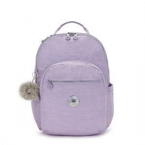 Kipling Seoul Extra Large 17" Laptop Backpack Lavender | K-9402835