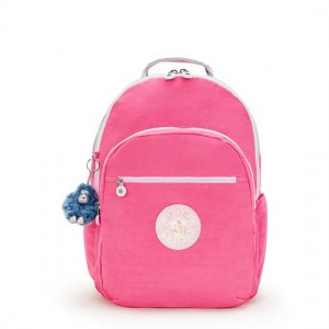 Kipling Seoul Extra Large 17" Laptop Backpack Pink | K-1748309