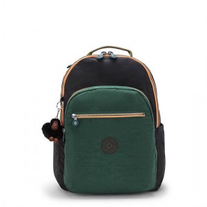 Kipling Seoul Large 15" Laptop Backpack Dark Green | K-8739520