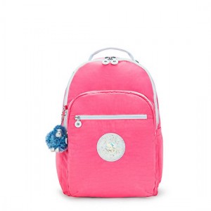 Kipling Seoul Large 15" Laptop Backpack Pink | K-8965342