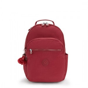 Kipling Seoul Large 15" Laptop Backpack Red | K-9870256