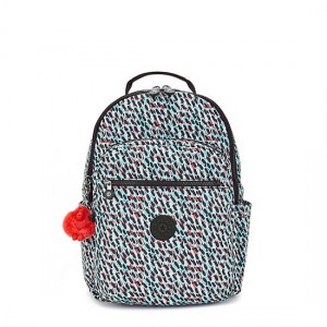 Kipling Seoul Large Printed 15" Laptop Backpack Multicolor | K-0753186