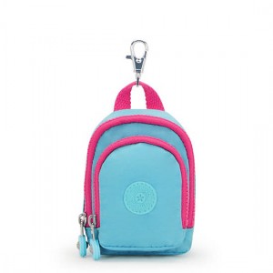 Kipling Seoul Mini Printed Keychains Blue | K-5392681