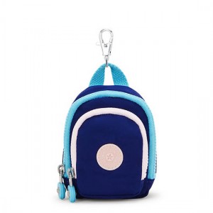 Kipling Seoul Mini Printed Keychains Navy | K-3946158