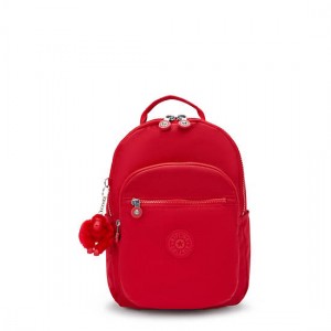 Kipling Seoul Small Tablet Backpack Red Dark Red | K-2304198