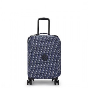 Kipling Spontaneous Small Printed Luggage Blue | K-0531269