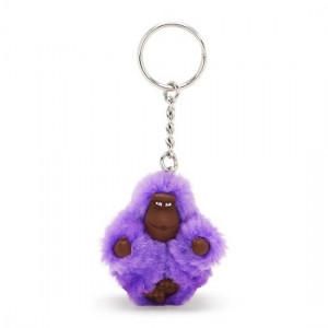 Kipling Sven Extra Small Monkey Keychains Purple | K-3276804