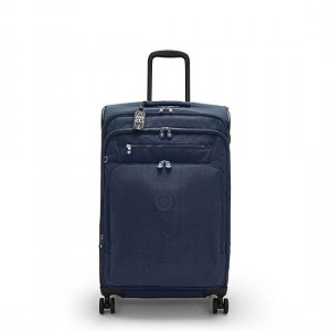 Kipling Youri Spin Medium 4 Wheeled Luggage Blue | K-0576831