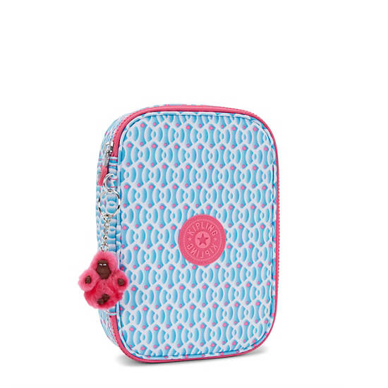 Kipling 100 Pens Printed Cases Blue | K-4571032