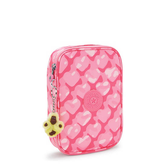 Kipling 100 Pens Printed Cases Pink | K-2378490