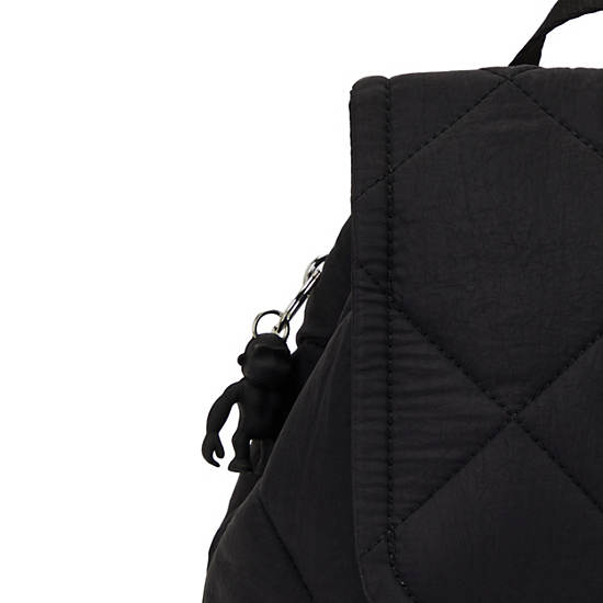 Kipling Adino Small Quilted Backpack Black | K-2803475