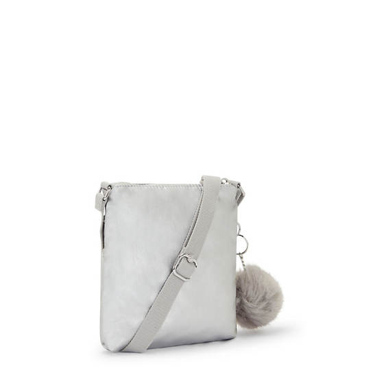 Kipling Alvar Extra Small Metallic Mini Bag Platinum | K-8290465