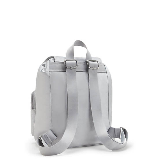 Kipling Anto Small Metallic Backpack Silver | K-6358912