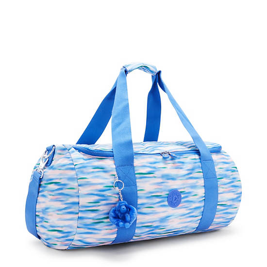 Kipling Argus Small Printed Duffle Bags Blue | K-0341925