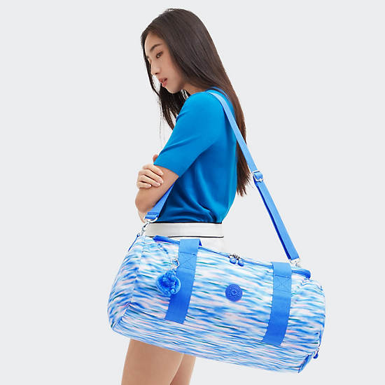 Kipling Argus Small Printed Duffle Bags Blue | K-0341925