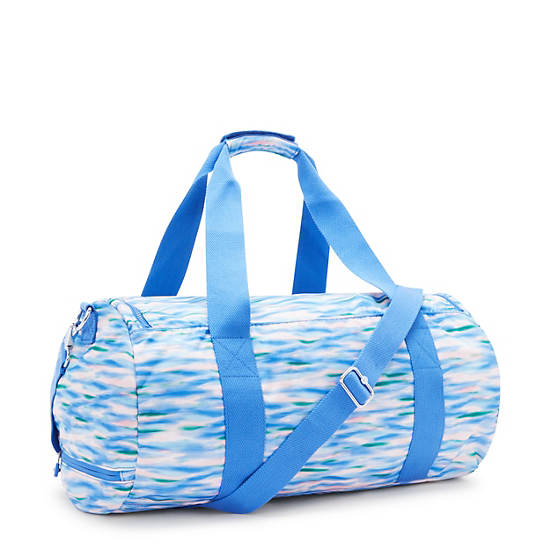 Kipling Argus Small Printed Duffle Bags Blue | K-0341925