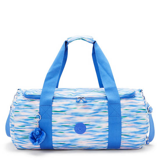 Kipling Argus Small Printed Duffle Bags Blue | K-0341925