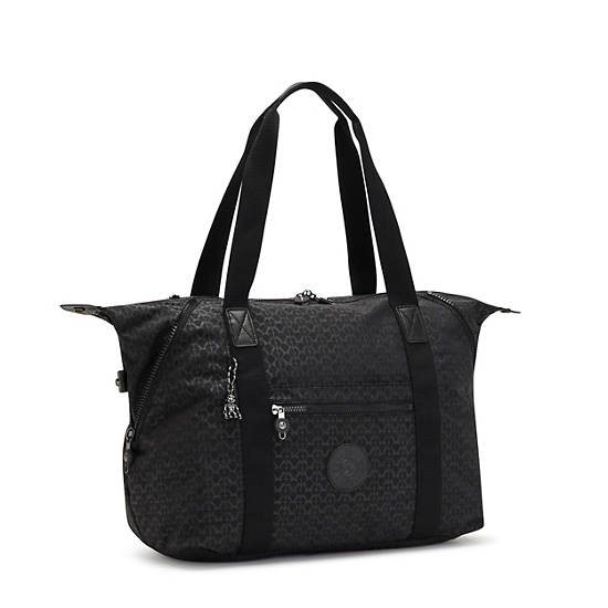 Kipling Art Medium Printed Tote Bags Black | K-0125863