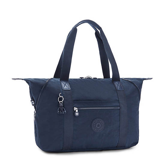 Kipling Art Medium Tote Bags Blue | K-0687415