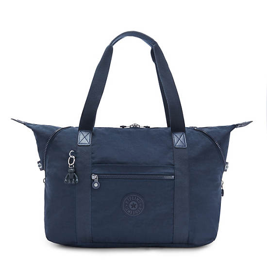 Kipling Art Medium Tote Bags Blue | K-0687415