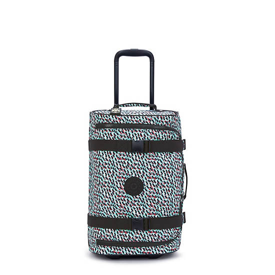 Kipling Aviana Small Printed Rolling Carry-On Duffle Bags Multicolor | K-9130458